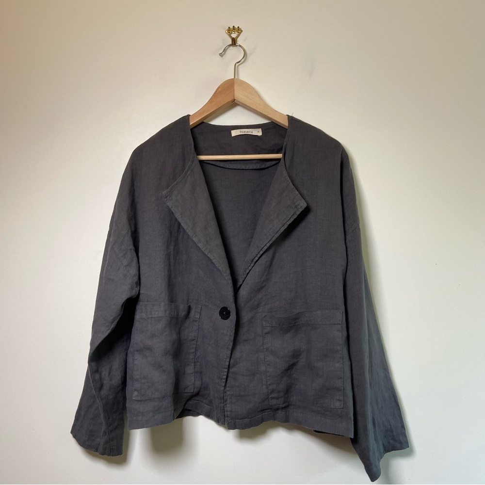 Filosofia Lightweight Linen Blazer